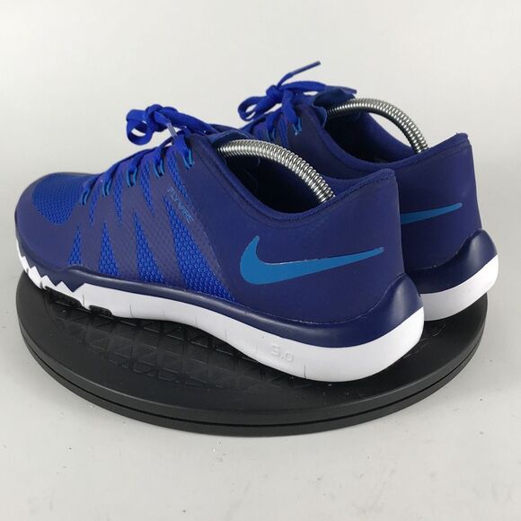 Nike Free Trainer 5.0 V6 Blue/White Running Shoes 719922-444 Men’s Size 9.5 - Picture 7 of 12